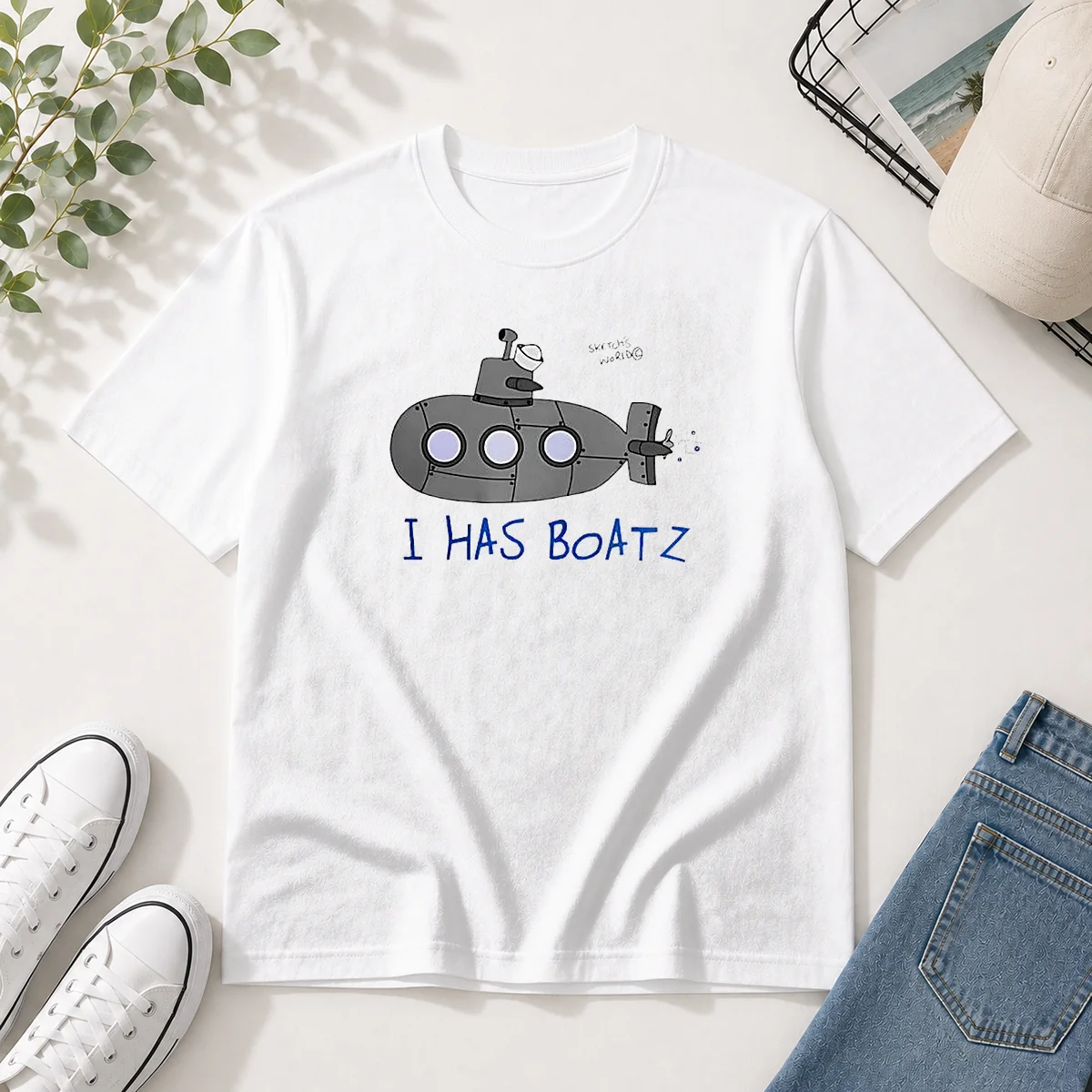 Funny Submarine I Has Boatz Cartoon Shirt Funny Submarine I Has Boatz Cartoon Shirt