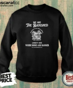 Funny We Are The Banished Rutherford County Library Alliance Stack Of Books Sweatshirt