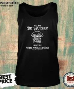 Funny We Are The Banished Rutherford County Library Alliance Stack Of Books Tank Top