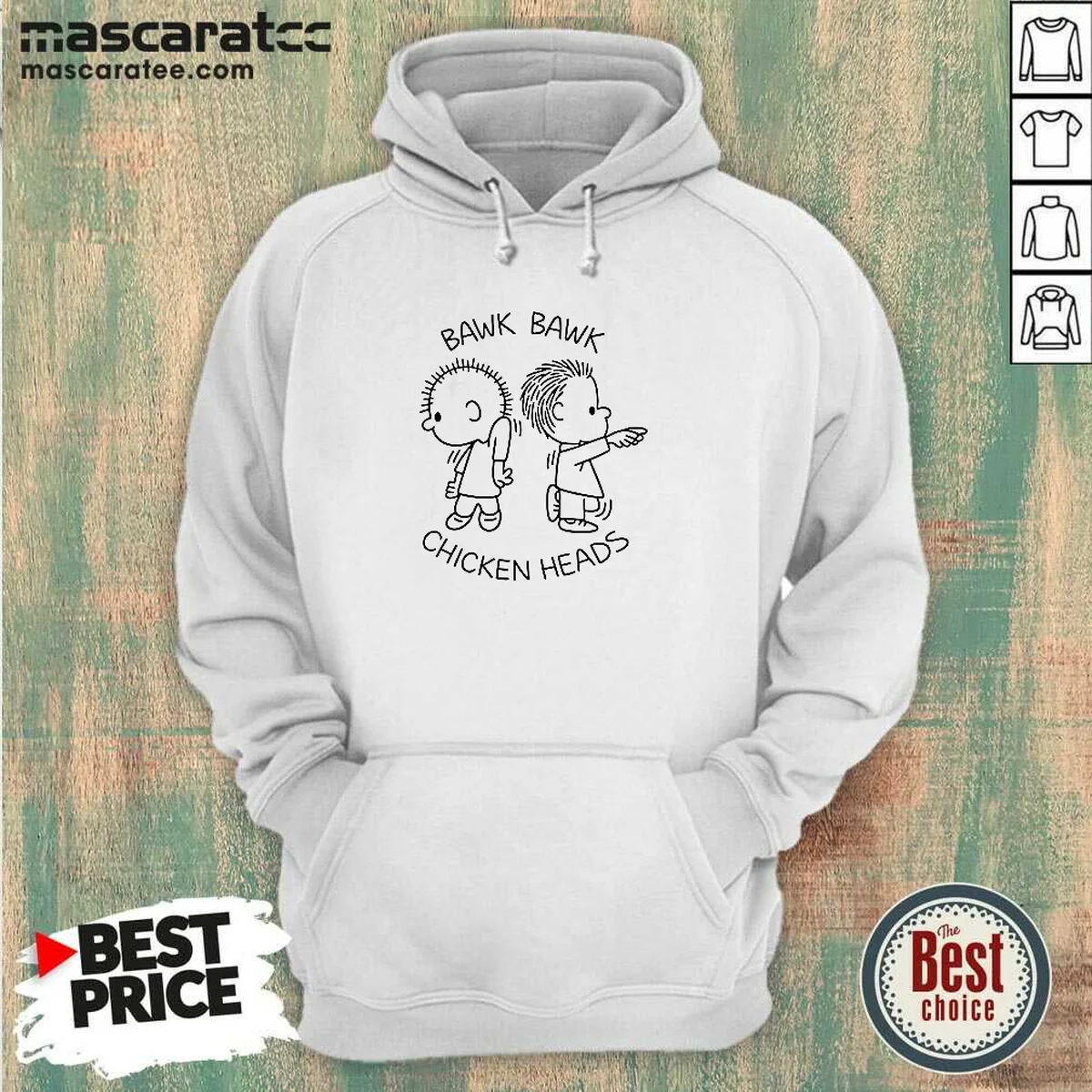 Good Bawk Bawk Chicken Heads Peanuts Hoodie Good Bawk Bawk Chicken Heads Peanuts Hoodie