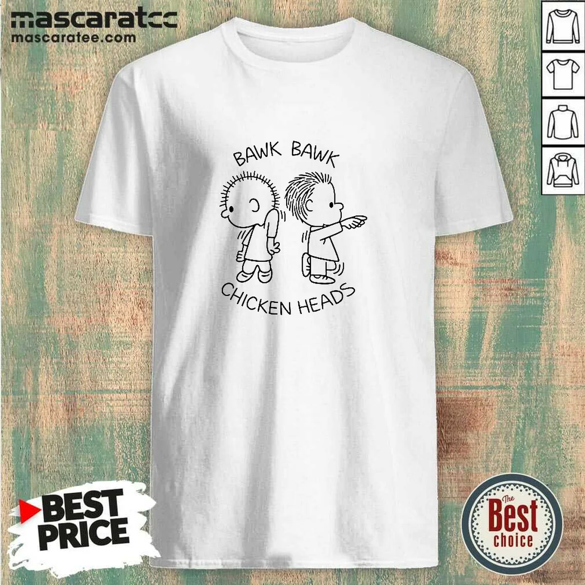 Good Bawk Bawk Chicken Heads Peanuts Shirt Good Bawk Bawk Chicken Heads Peanuts Shirt