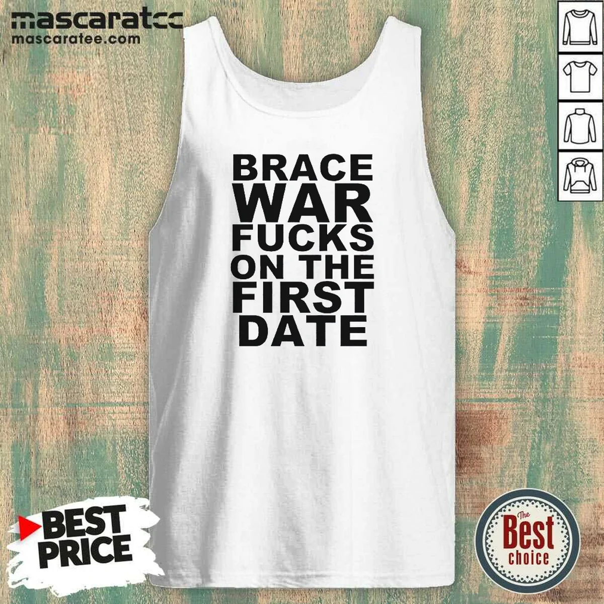 Good Brace War Fucks On The First Date Hardcore Tank Top