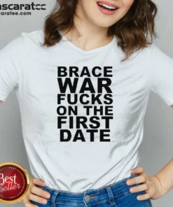Good Brace War Fucks On The First Date Hardcore V-Neck Shirt
