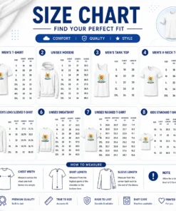 Size chart for Hot Cheeky Brain Suck Amoeba Minimalist showing measurements in inches and cm