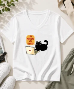 Hot I Fix Problems You Created V-Neck Shirt