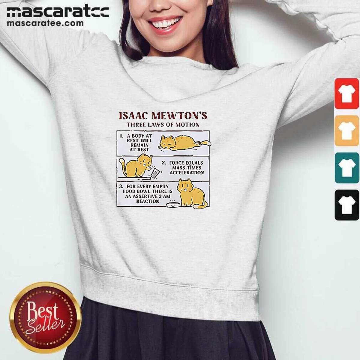 Hot Isaac Mewton'S Three Laws Of Sweatshirt Hot Isaac Mewton'S Three Laws Of Sweatshirt