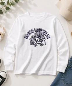 Hot Kid'S Racing Louisville Soccer Player Grey Long Sleeve Shirt