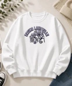 Hot Kid'S Racing Louisville Soccer Player Grey Sweater