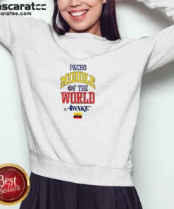 Nice William Pacho Paris Saint Germain Middle Of The World Awake NY Ecuador sweatshirt in navy blue, front view