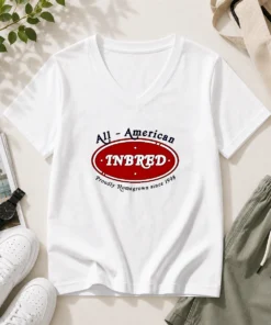Official All American Inbred Proudly Homegrown Since 1998 V-Neck Shirt