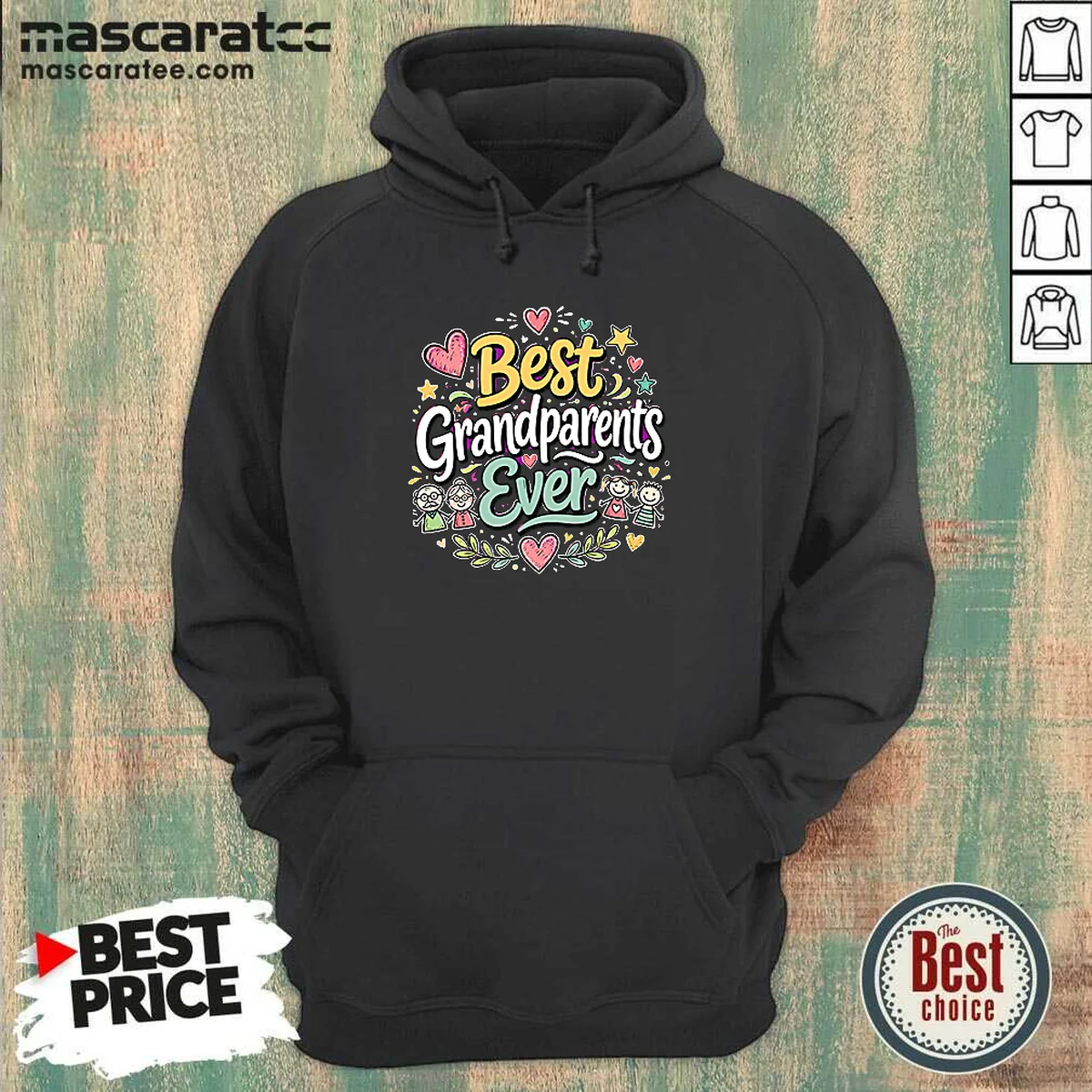 Official Best Grandparents Ever For Grandparents Hoodie Official Best Grandparents Ever For Grandparents Hoodie