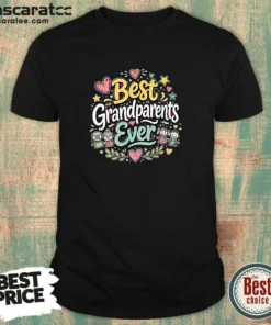 Official Best Grandparents Ever For Grandparents Doodle Typograp