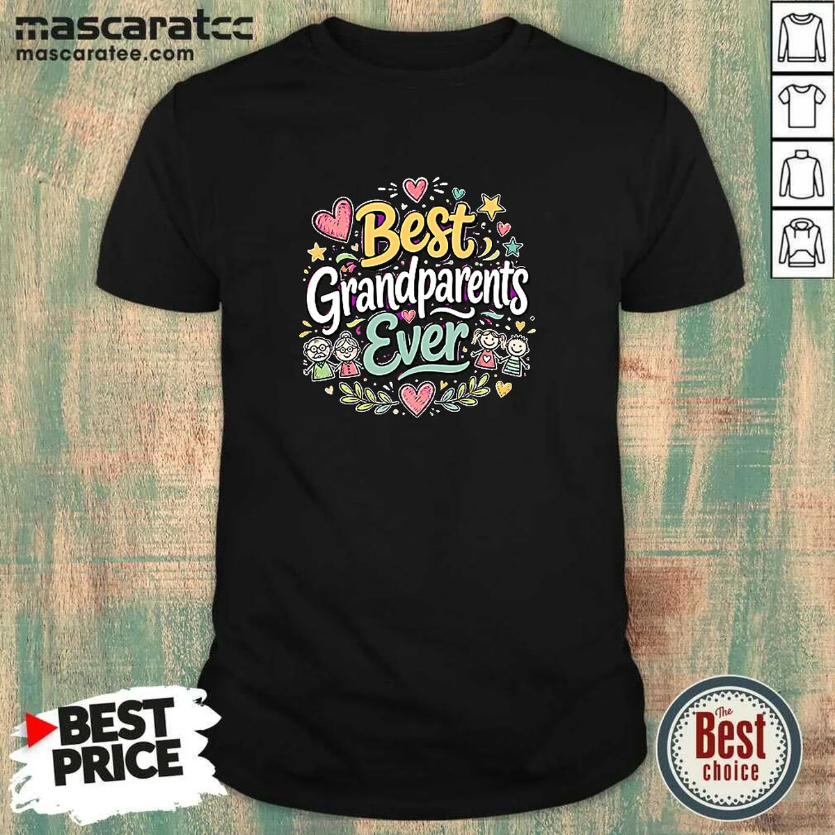 Official Best Grandparents Ever For Grandparents Shirt Official Best Grandparents Ever For Grandparents Shirt