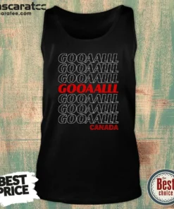 Official Gooooalll Canada Soccer Fan Apparel For Game Day Tank Top
