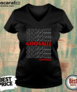 Official Gooooalll Canada Soccer Fan Apparel For Game Day V-Neck Shirt