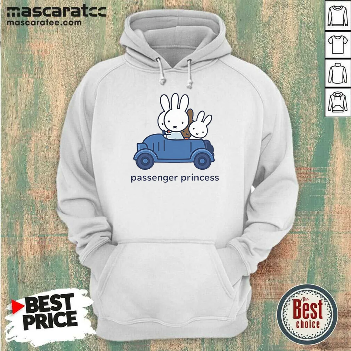 Official Miffy Passenger Princess Bunny Cute Hoodie Official Miffy Passenger Princess Bunny Cute Hoodie