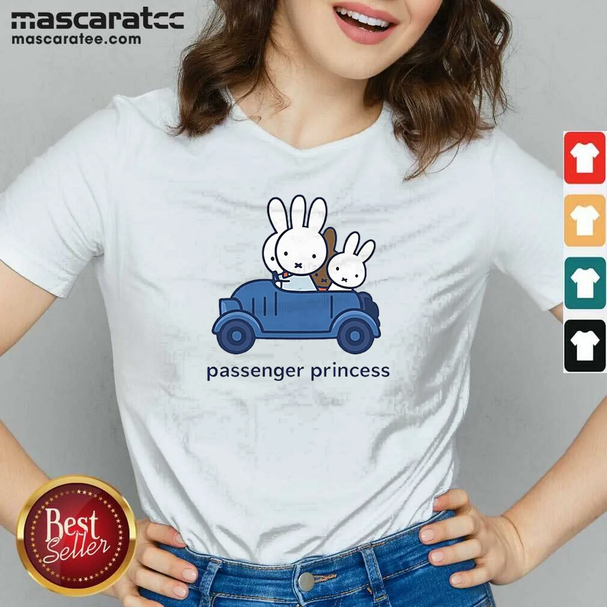 Official Miffy Passenger Princess Bunny Cute V-Neck Shirt Official Miffy Passenger Princess Bunny Cute V-Neck Shirt