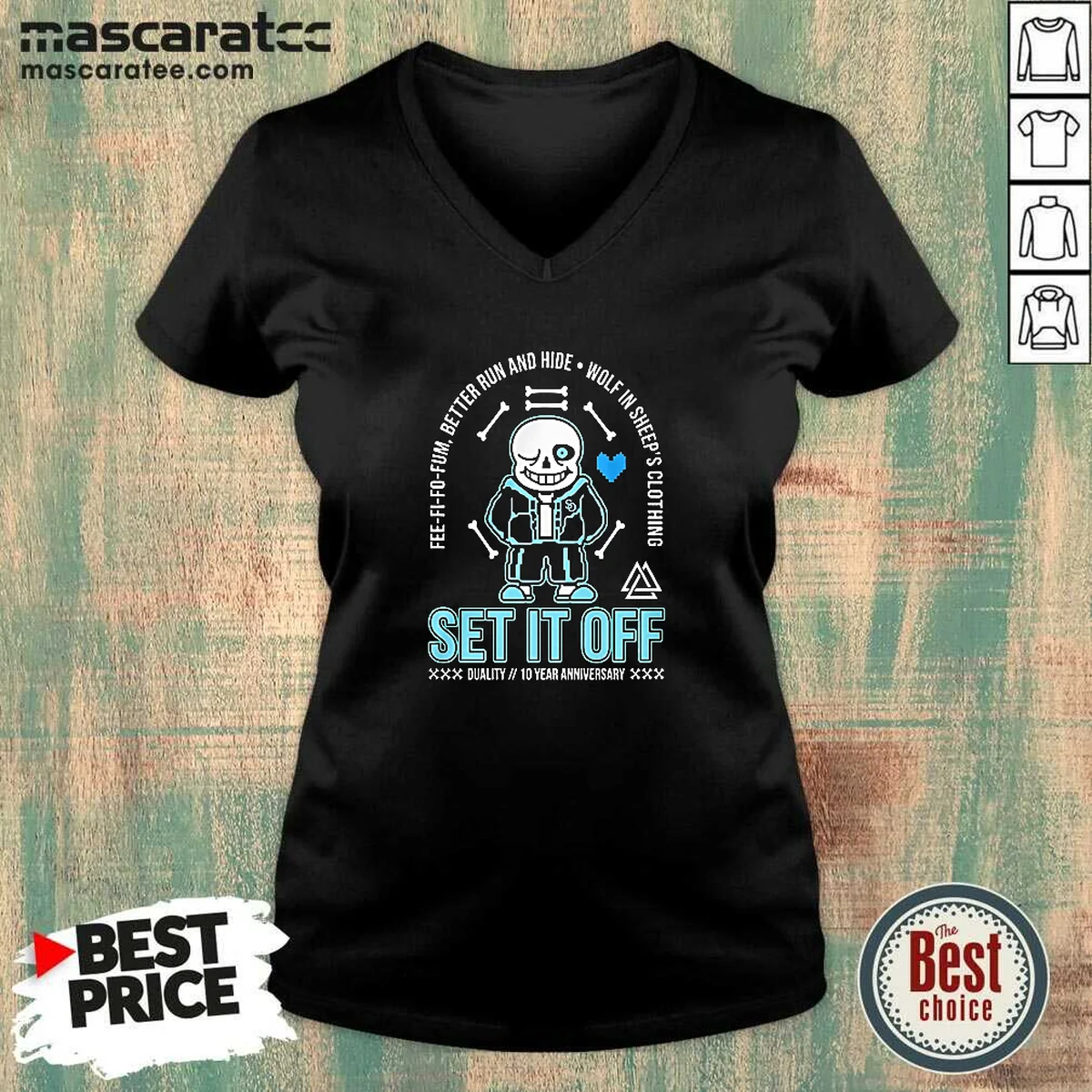 Official Set It Off Duality 10 V-Neck Shirt Official Set It Off Duality 10 V-Neck Shirt
