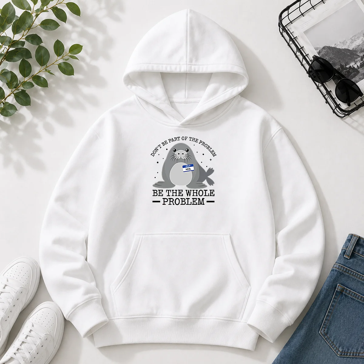 Original Hello My Name Is Neil Hoodie Original Hello My Name Is Neil Hoodie