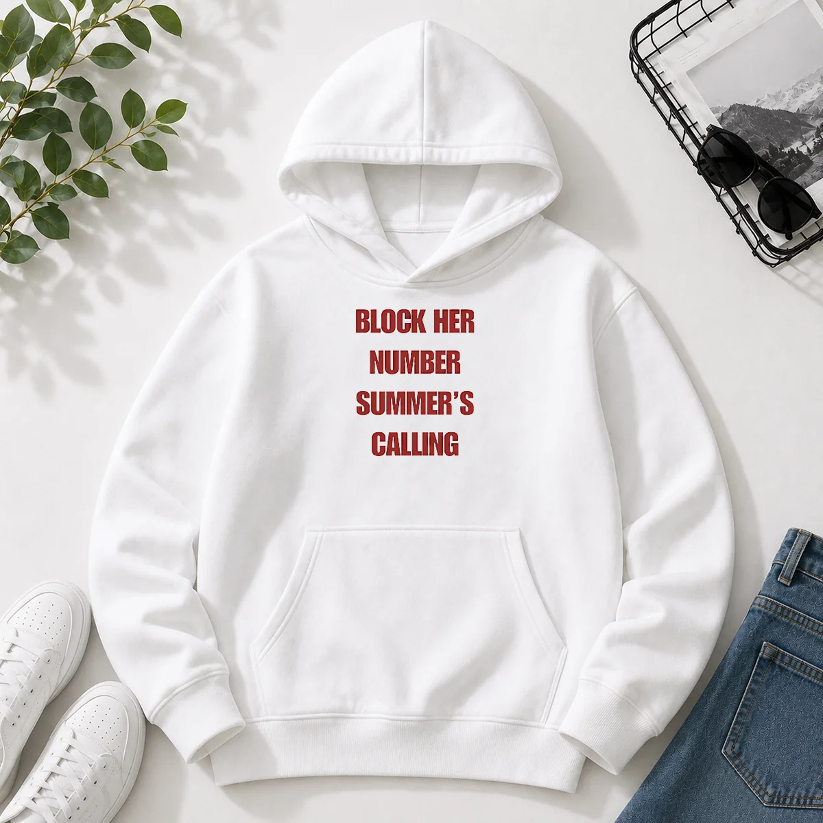 Premium Block Her Number Summer'S Calling Hoodie Premium Block Her Number Summer'S Calling Hoodie