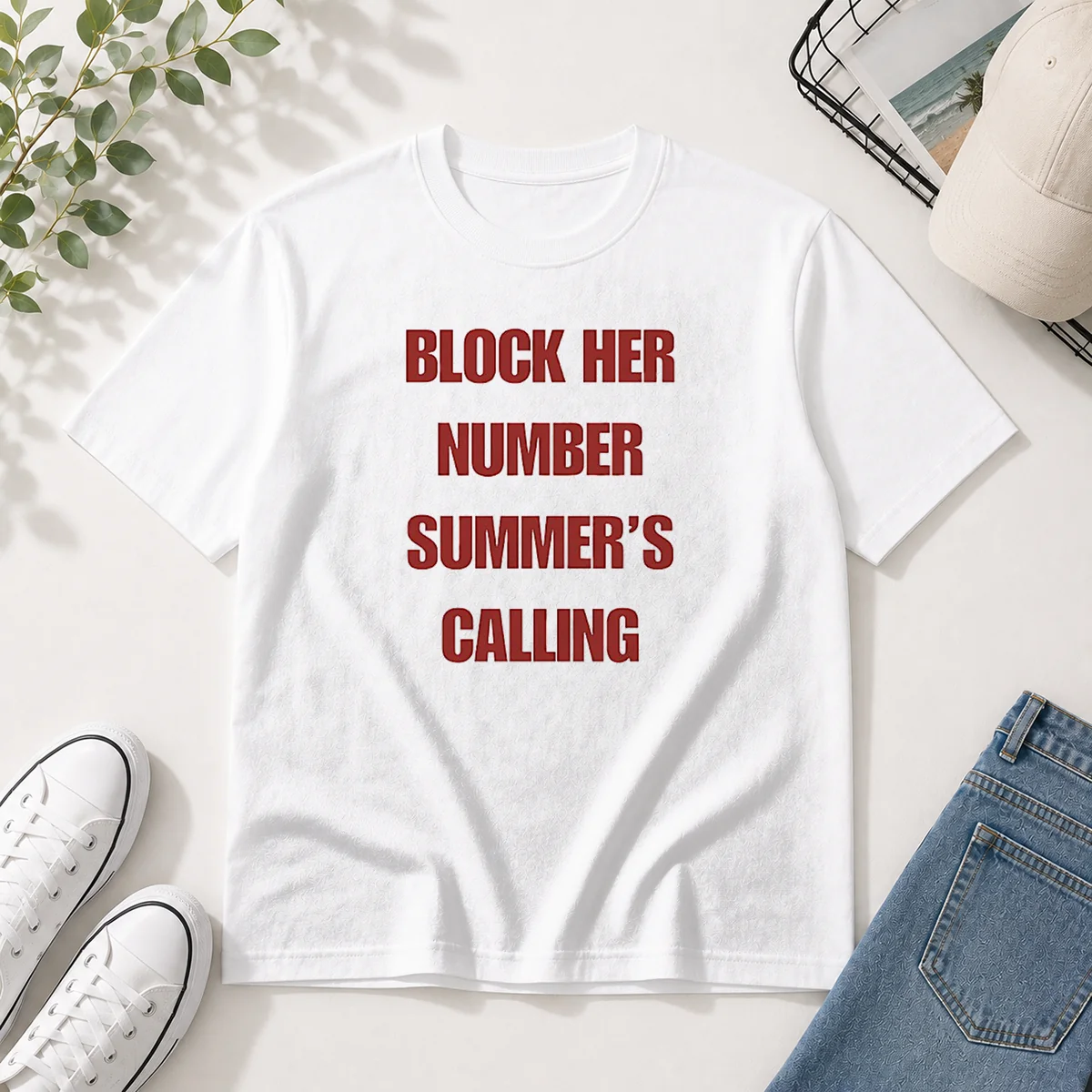 Premium Block Her Number Summer'S Calling Shirt Premium Block Her Number Summer'S Calling Shirt