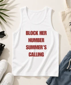 Premium Block Her Number Summer'S Calling Summer Vibes Tank Top
