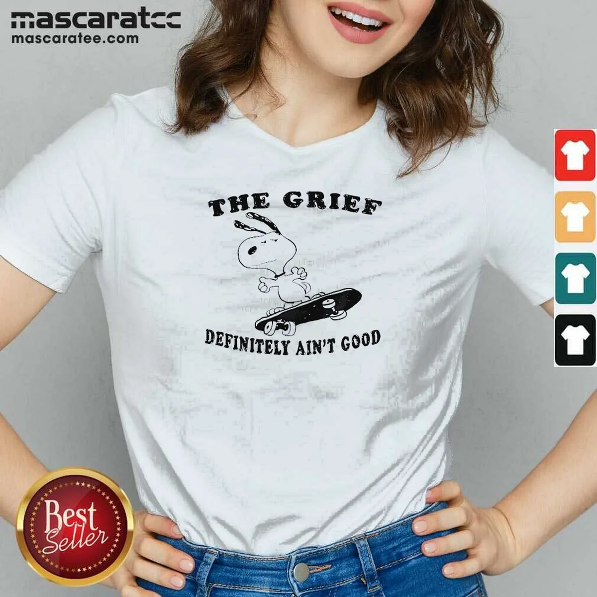 Premium The Grief Definitely Ain'T Good V-Neck Shirt Premium The Grief Definitely Ain'T Good V-Neck Shirt