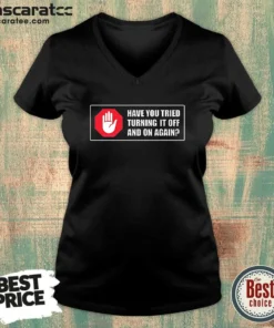 Premium Turn It Off And On V-Neck Shirt