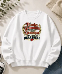 Pretty Grandparents Day Typography Thanks For Family Gratitud Sweater