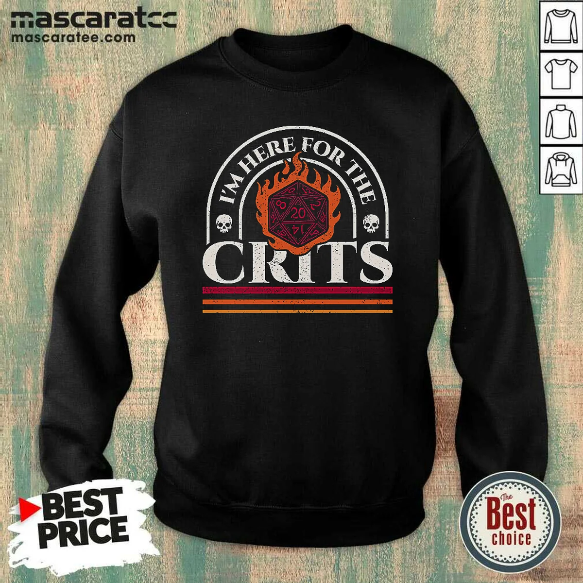 Pretty I'M Here For The Crits Sweatshirt Pretty I'M Here For The Crits Sweatshirt
