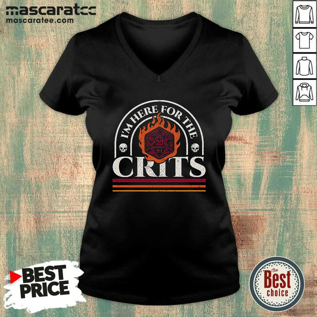 Pretty I'M Here For The Crits V-Neck Shirt Pretty I'M Here For The Crits V-Neck Shirt