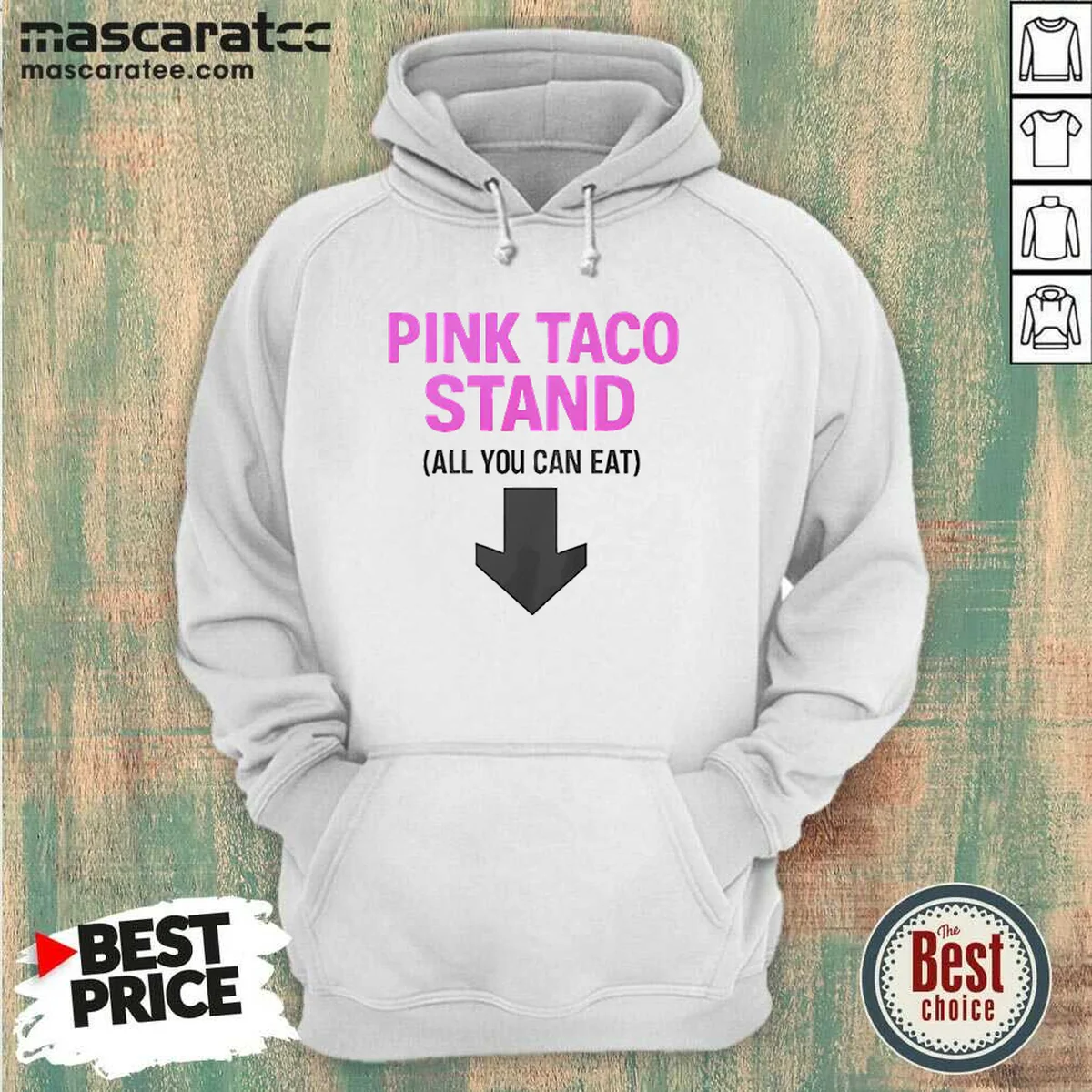 Pretty Pink Taco Stand All You Hoodie Pretty Pink Taco Stand All You Hoodie