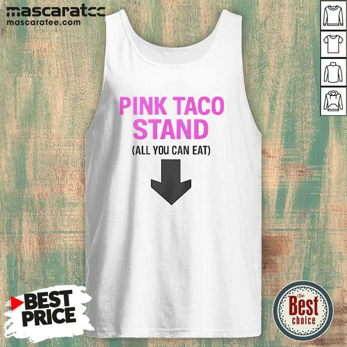 Pretty Pink Taco Stand All You Tank Top Pretty Pink Taco Stand All You Tank Top