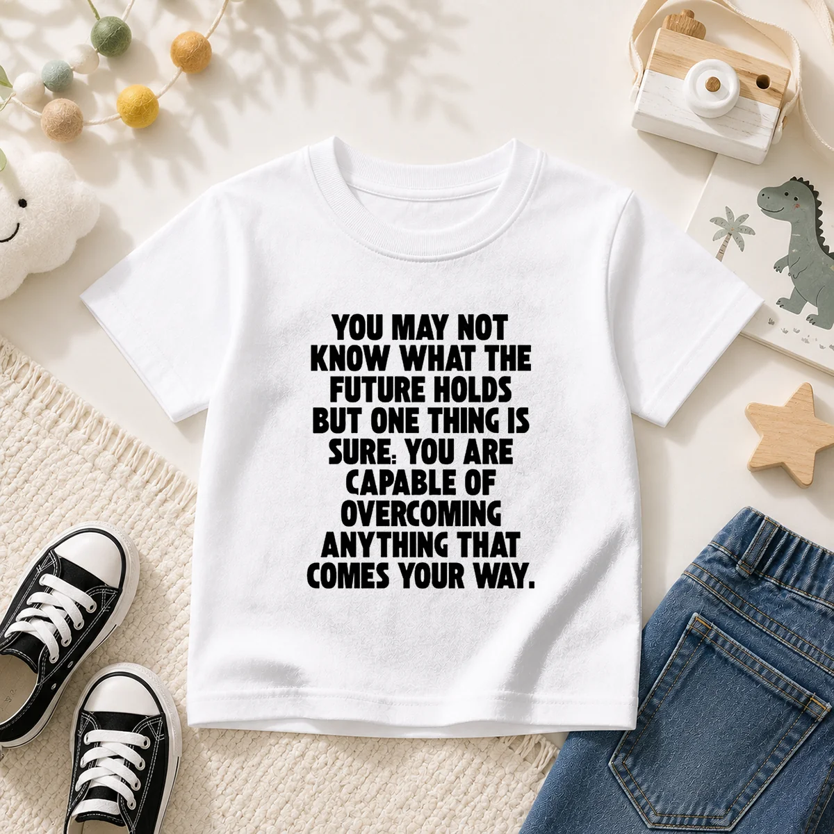 Pretty You Are Capable Of Overcoming Anything That Comes Your Way Kids T-Shirt