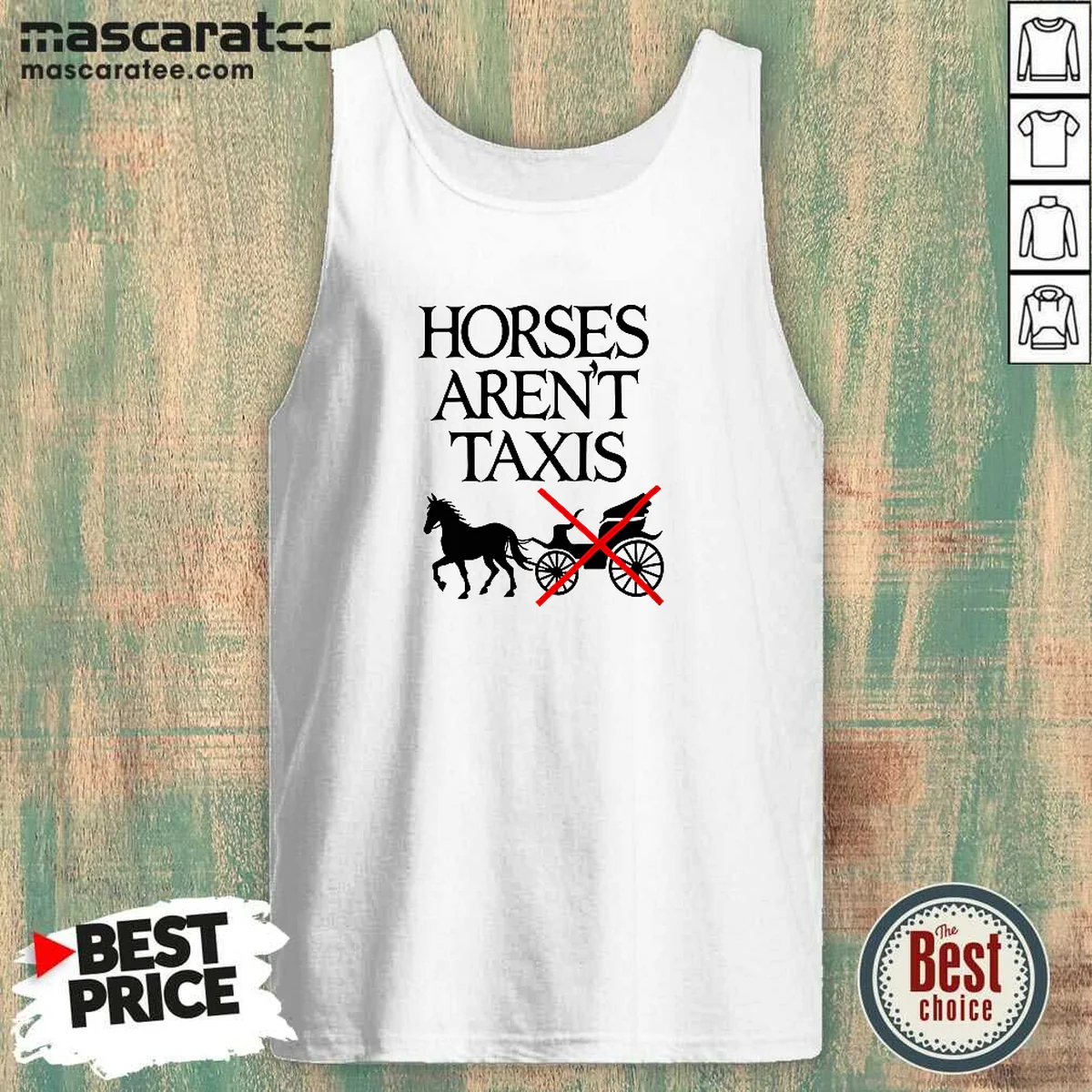 Top Horses Arent Taxis Vintage Tank Top