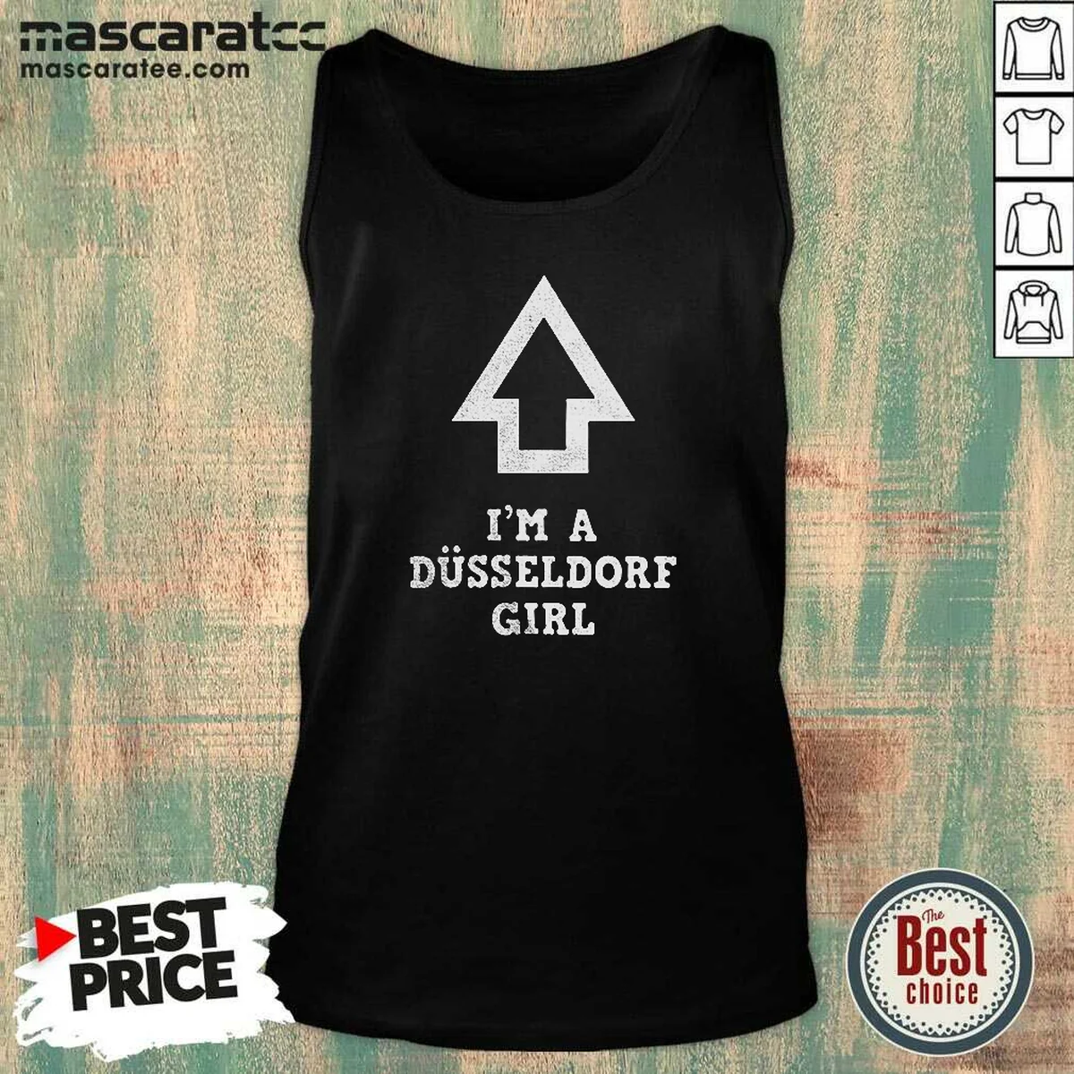 Top I'M A Dusseldorf Girl AOP Tank Top Top I'M A Dusseldorf Girl AOP Tank Top