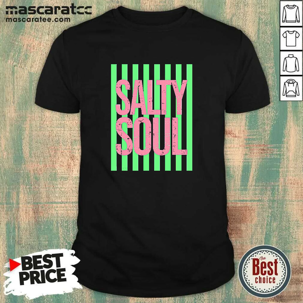 Top Salty Soul Retro Stripes Sunshine Shirt Top Salty Soul Retro Stripes Sunshine Shirt