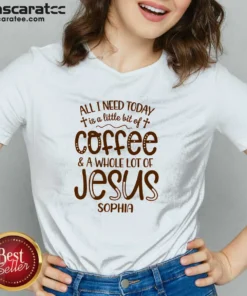 Top Whole Lot Of Jesus V-Neck Shirt