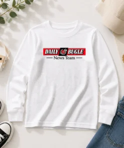 Awesome Daily Bugle News Team Long Sleeve Shirt
