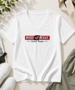Awesome Daily Bugle News Team V-Neck Shirt