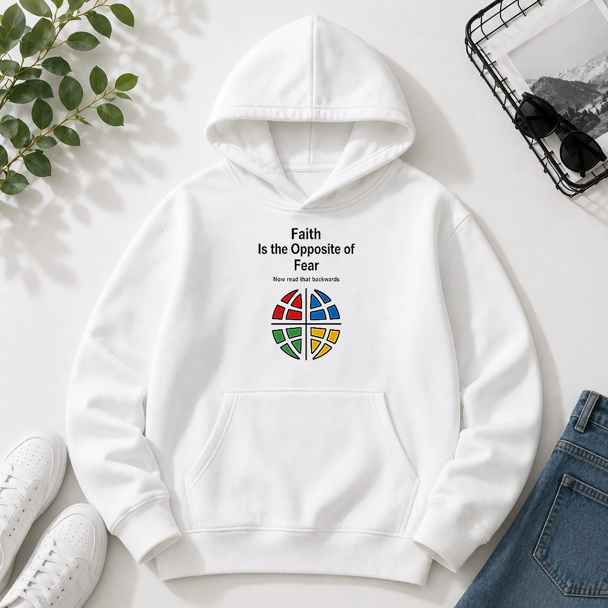 Awesome Faith Is The Opposite Of Hoodie Awesome Faith Is The Opposite Of Hoodie