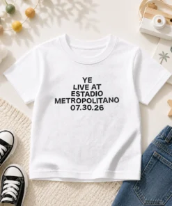 Awesome Ye Live At Estadio Metropolitano July 30 2026 Kids T-Shirt
