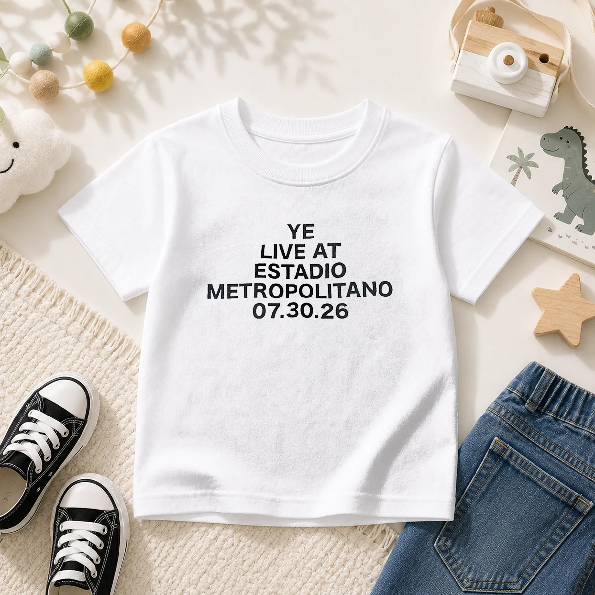 Awesome Ye Live At Estadio Metropolitano July 30 2026 Kids T-Shirt