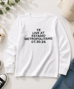 Awesome Ye Live At Estadio Metropolitano July 30 2026 Long Sleeve Shirt