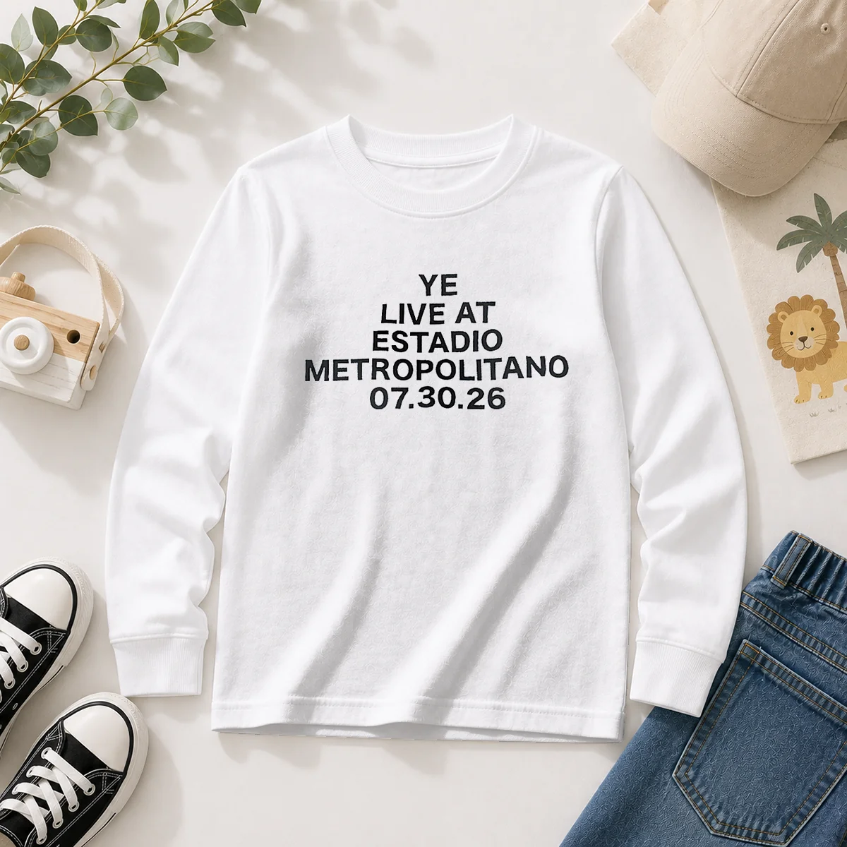 Awesome Ye Live At Estadio Metropolitano July 30 2026 Long Sleeve Shirt