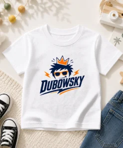 Good Dubowsky Cool King Crown Sunglasses Mascot Logo Kids T-Shirt