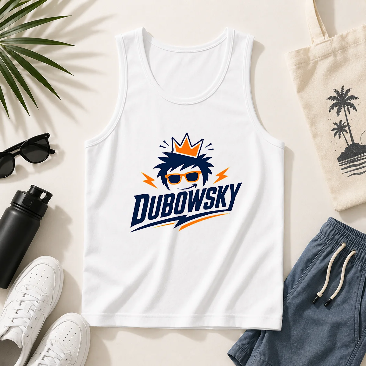 Good Dubowsky Cool King Crown Sunglasses Mascot Logo Tank Top