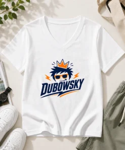 Good Dubowsky Cool King Crown Sunglasses Mascot Logo V-Neck Shirt