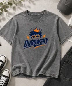 Good Dubowsky Cool King Crown Sunglasses Mascot Logo Washed T-Shirt