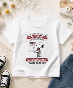 Nice Snoopy It'S Not My Fault You Thought My Sister Was Normal Kids T-Shirt